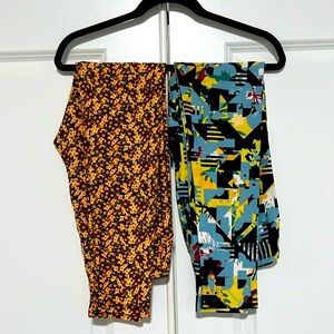LulaRoe OS Adult Leggings . 2 pcs .
